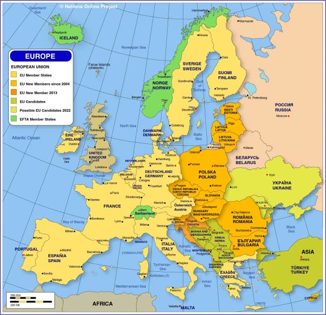 Map of Europe